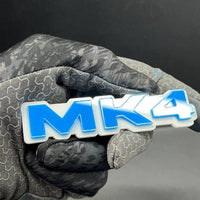 1PC MK4 Blue Emblem – Fender Tailgate Badge Logo Decal