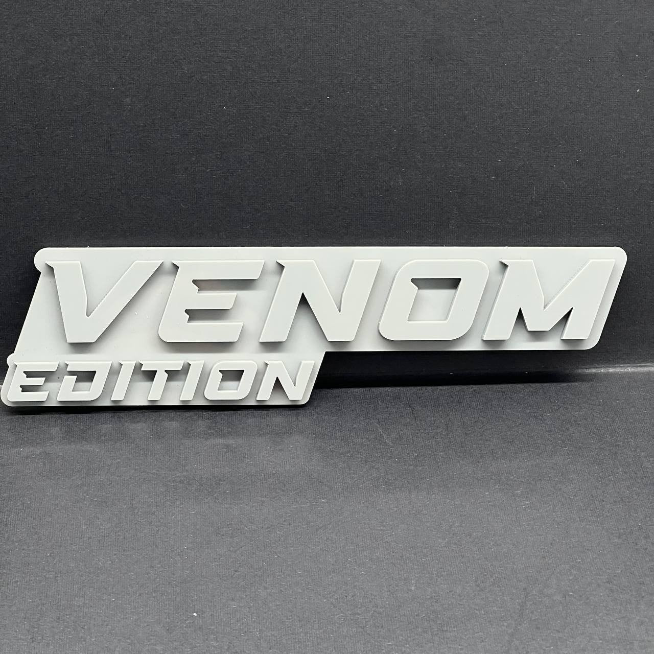 1PC Venom Grey Emblem Badass 3D Acrylic Multicolor Car Exterior Fender Tailgate