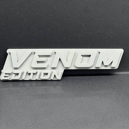 1PC Venom Grey Emblem Badass 3D Acrylic Multicolor Car Exterior Fender Tailgate