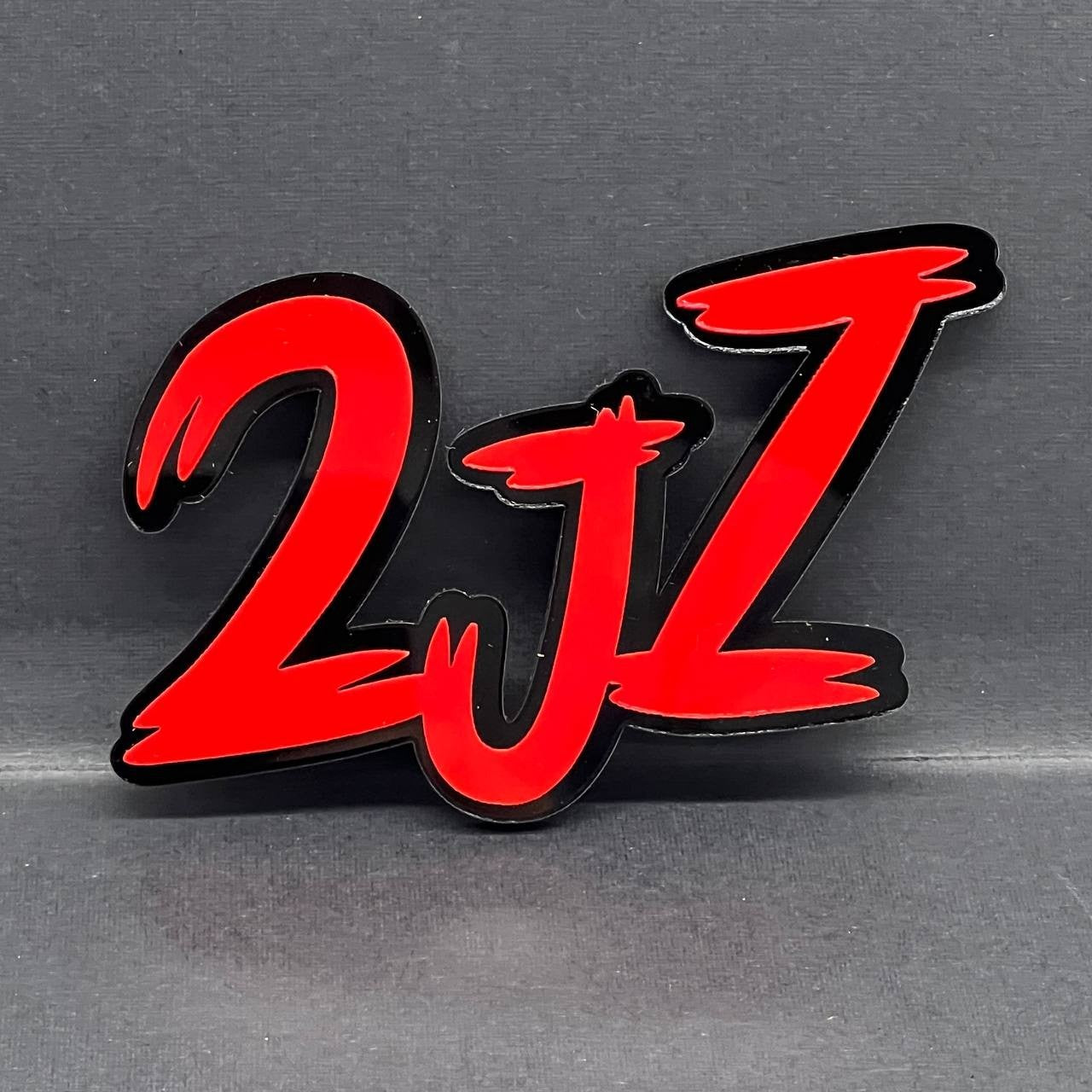 1PC 2JZ Engine Emblem – Custom 3D Multicolor Acrylic Exterior Fender Trunk Badge