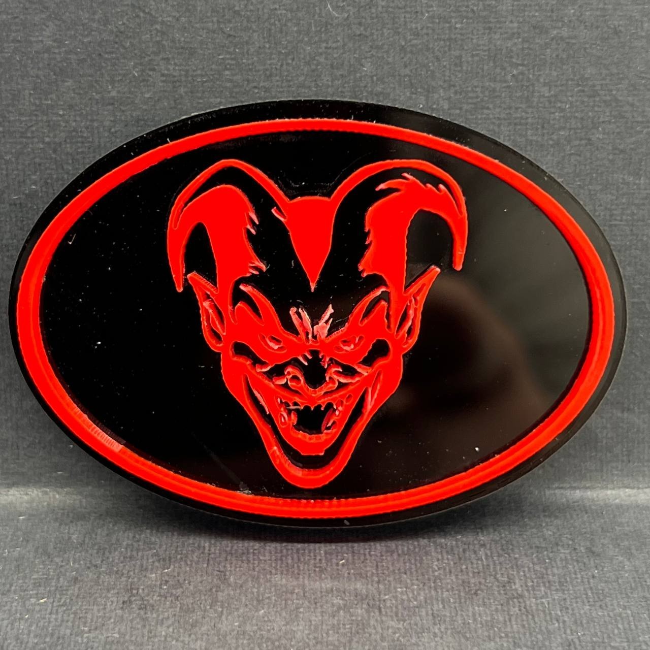 1pc Joker Logo Emblem Badge Acrylic Multicolor Car Fender Trunk Tailgate Decal