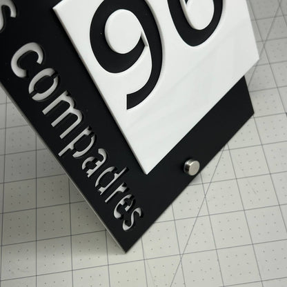 Custom House Number Sign – Modern 3D Outdoor Address Plaque for Home