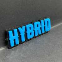 1pc HYBRID 3D Emblem – Custom Multicolor Acrylic Car Fender & Tailgate Badge