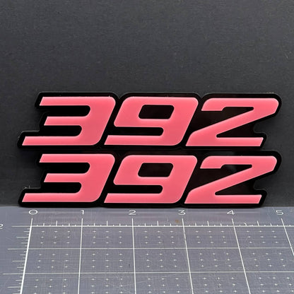 392 Emblem Badge – Custom Acrylic Multicolor Car Fender Tailgate Decal 2PC