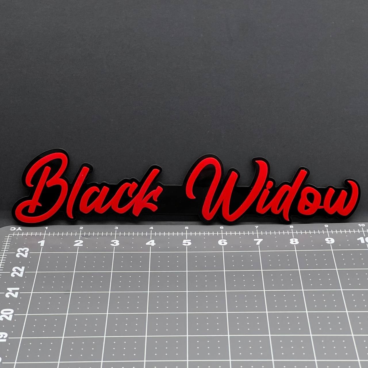 1PC Black Widow 3D Multicolor Acrylic Emblem Badge for Car SUV or Truck