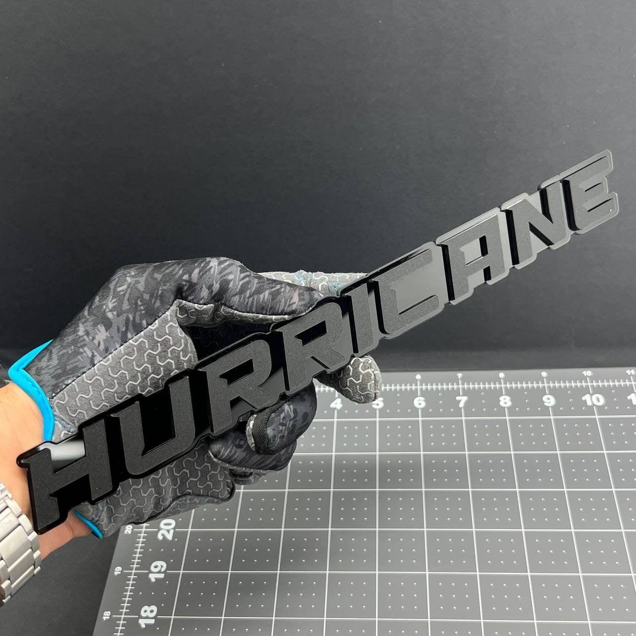 1PC HURRICANE 3D Multicolor Acrylic Emblem Badge for Car SUV or Truck