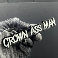 1PC GROWN ASS MAN Logo Emblem – Multicolor Acrylic Fender & Tailgate Badge