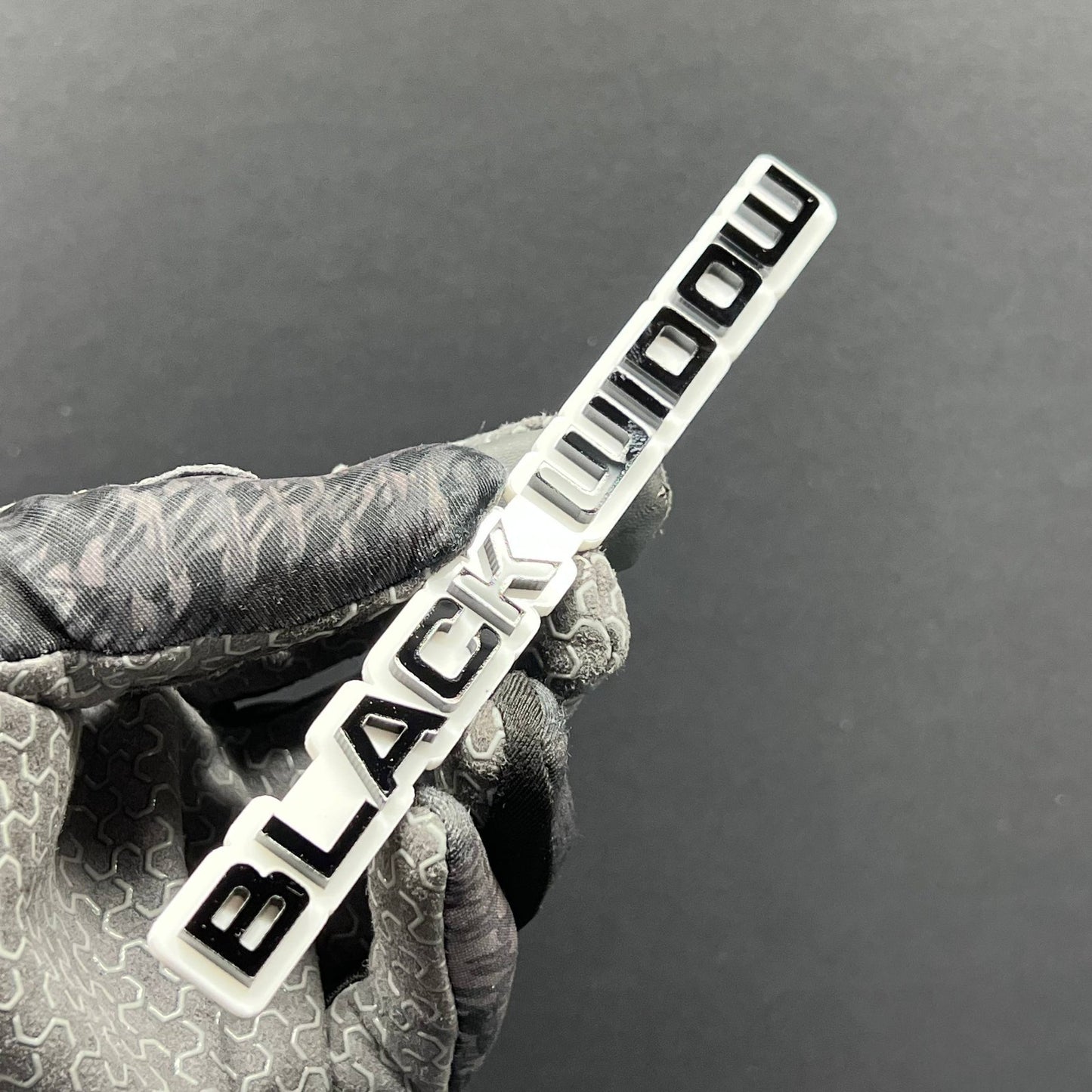 1PC Black Widow Emblem – Durable 3D Acrylic Multicolor Car & SUV Badge