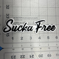 1PC SUCKA FREE Emblem – Custom 3D Multicolor Acrylic Car & Truck Badge