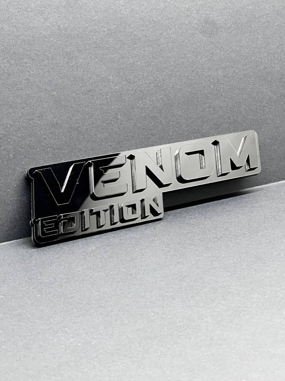 1pcs Venom Black Edition Emblem Car Badges Badass 3D Sticker Decal Multicolor