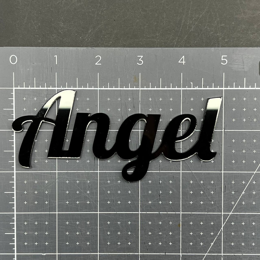 1PC Angel Emblem – 3D Multicolor Acrylic Car Badge Decal for Truck SUV Auto