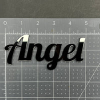 1PC Angel Emblem – 3D Multicolor Acrylic Car Badge Decal for Truck SUV Auto