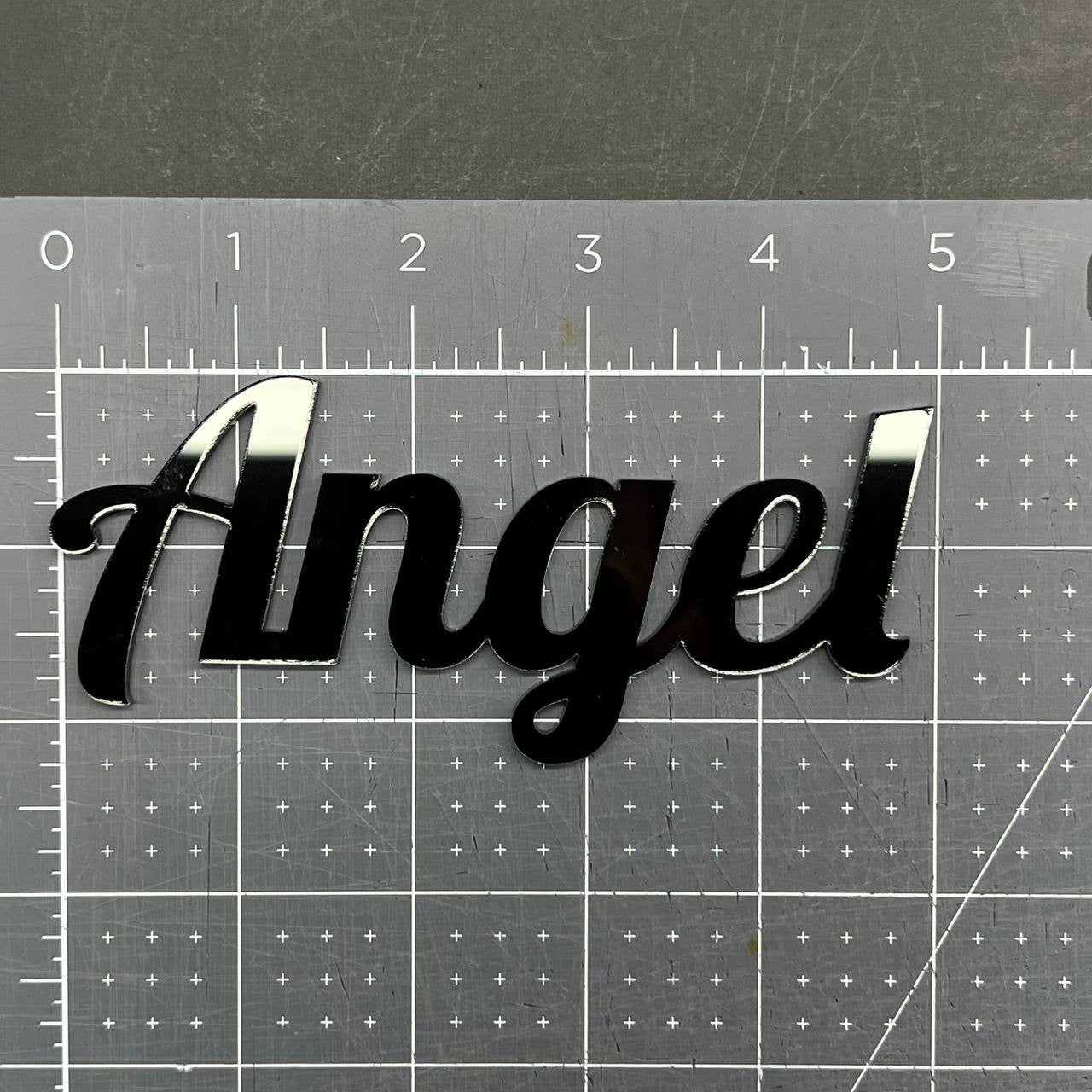 1PC Angel Emblem – 3D Multicolor Acrylic Car Badge Decal for Truck SUV Auto