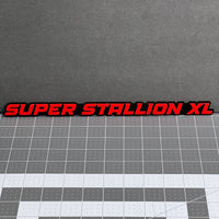 1PC SUPER STALLION XL Emblem – Custom 3D Multicolor Acrylic Car Badge