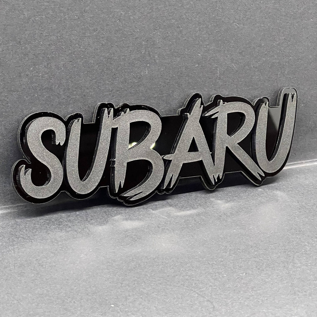 1pcs Subaru 3D Emblem – Multicolor Acrylic Car Badge Decal for Fender & Trunk