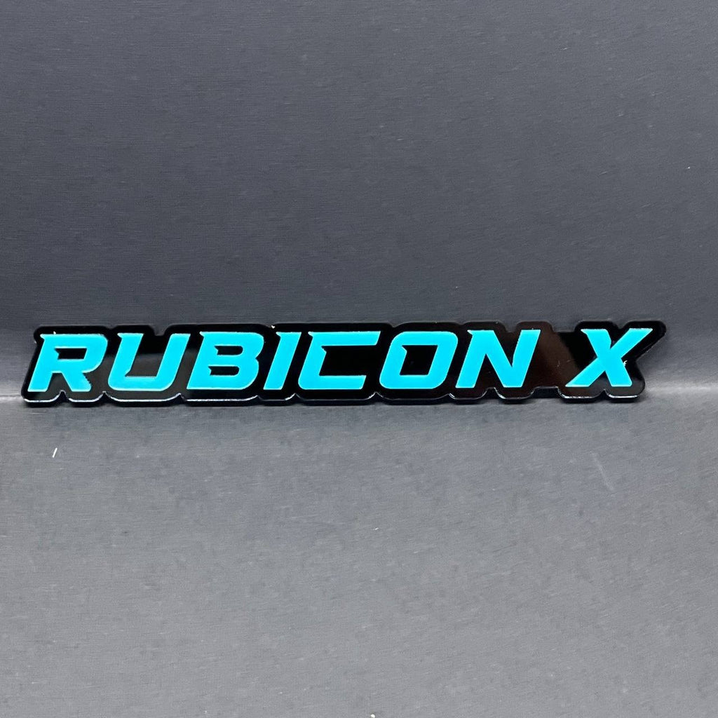 1PC Rubicon X Emblem – Fender Tailgate Badge Logo Decal