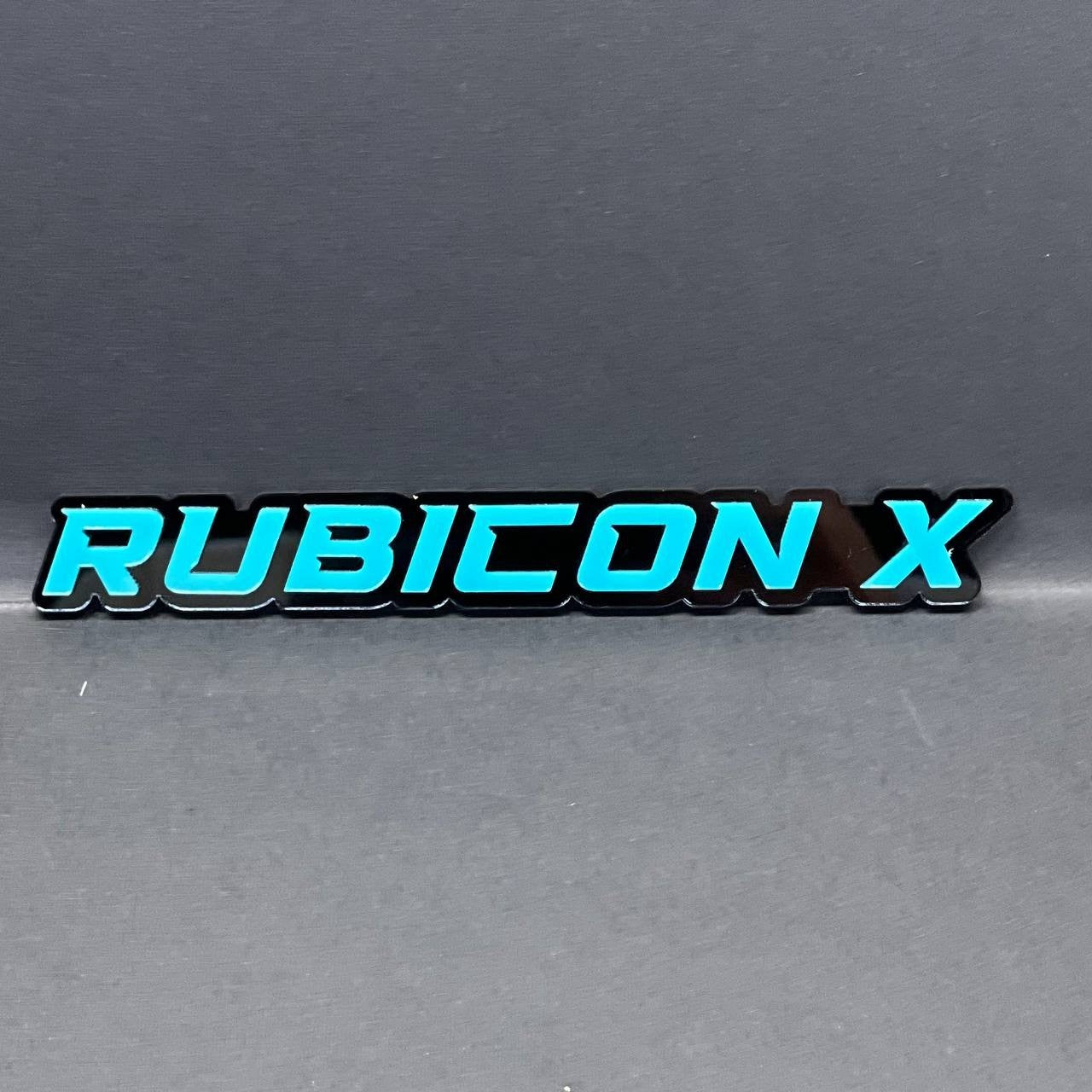 1PC Rubicon X Emblem – Fender Tailgate Badge Logo Decal