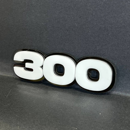 2PCS Chrysler 300 3D Emblems – Exterior Fender Badges for Car or SUV