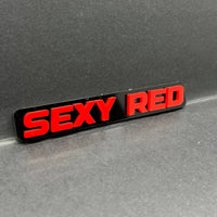 1pcs SEXY RED 3D Emblem – Multicolor Acrylic Badge for Car, SUV & Truck
