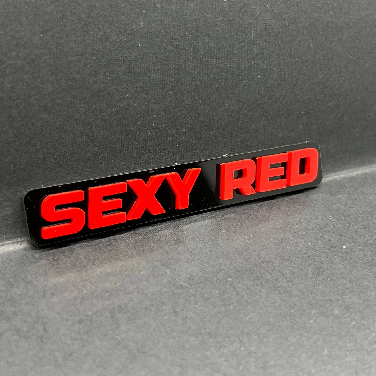 1pcs SEXY RED 3D Emblem – Multicolor Acrylic Badge for Car, SUV & Truck
