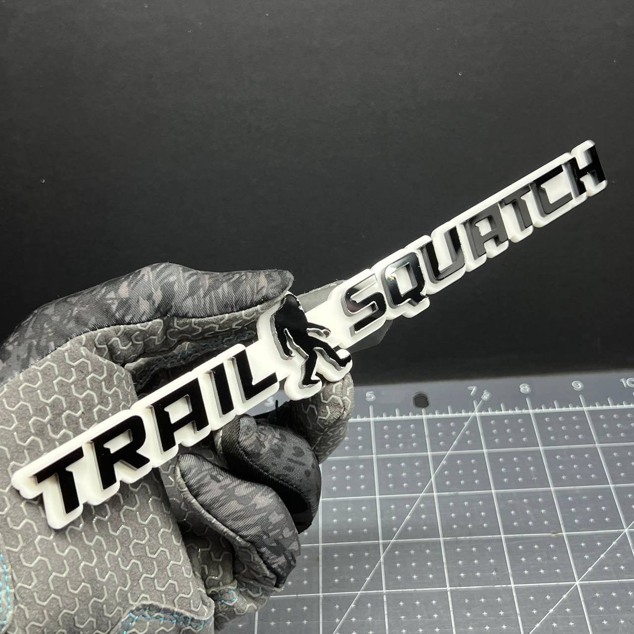 1PC Sasquatch Trail Emblem Durable Multicolor Acrylic Car Truck Fender Tailgate