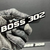 2PCS BOSS 302 Emblems – Custom 3D Multicolor Fender & Trunk Badges