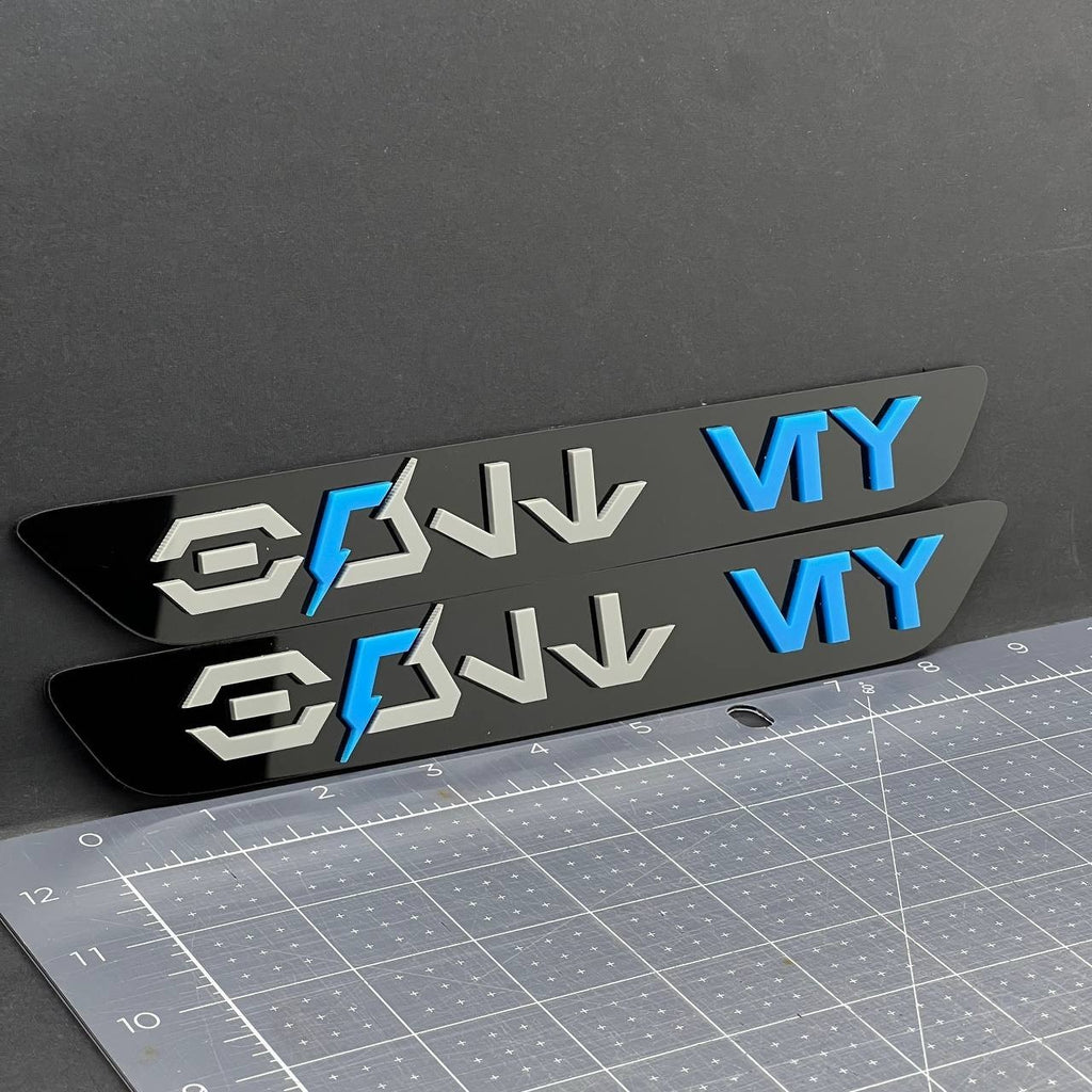 Chevy Bolt EV Blank Emblems 2PCS – Front Fender Badge Sticker Decals