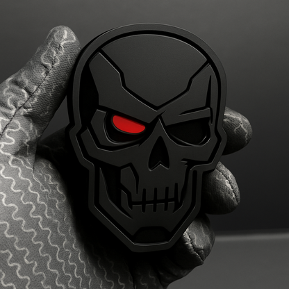 1PC SKULL Emblem – 3D Acrylic Tailgate Badge for Ford Car Truck SUV Decal