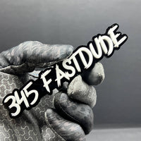 1PCS 345 FASTDUDE Emblems – Custom 3D Acrylic Engine Fender & Trunk Badges