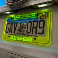 CUSTOM PERSONALIZED License Plate Frame MULTI COLOR