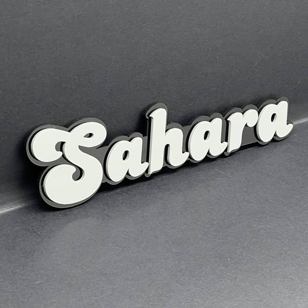 1PC SAHARA Badge – Multicolor 3D Fender Emblem for Jeep Wrangler Sahara