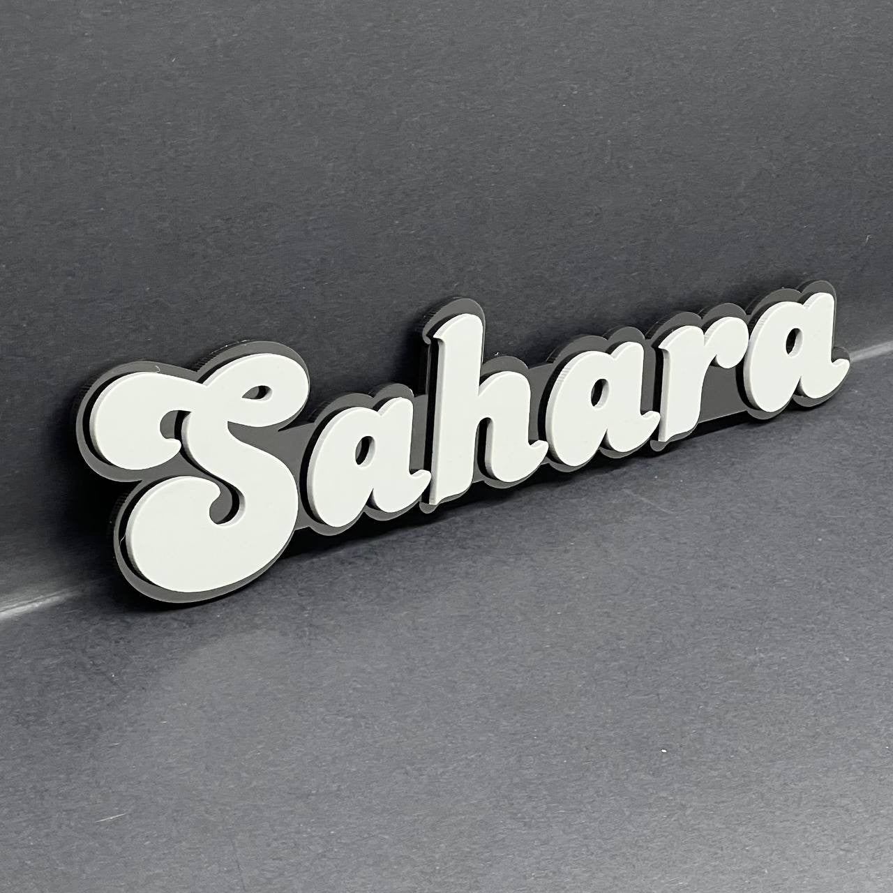 1PC SAHARA Badge – Multicolor 3D Fender Emblem for Jeep Wrangler Sahara