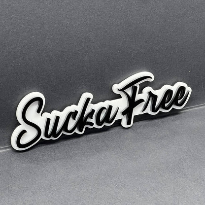 1PC SUCKA FREE Emblem – Custom 3D Multicolor Acrylic Car & Truck Badge
