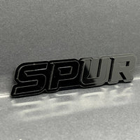 1pc SPUR Multicolor 3D Car Emblem – Easy Install Acrylic Badge for Cars & SUVs
