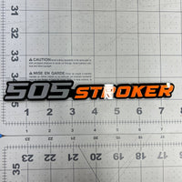 1PC 505 STROKER Emblem – Durable 3D Acrylic Multicolor Engine Car Badge
