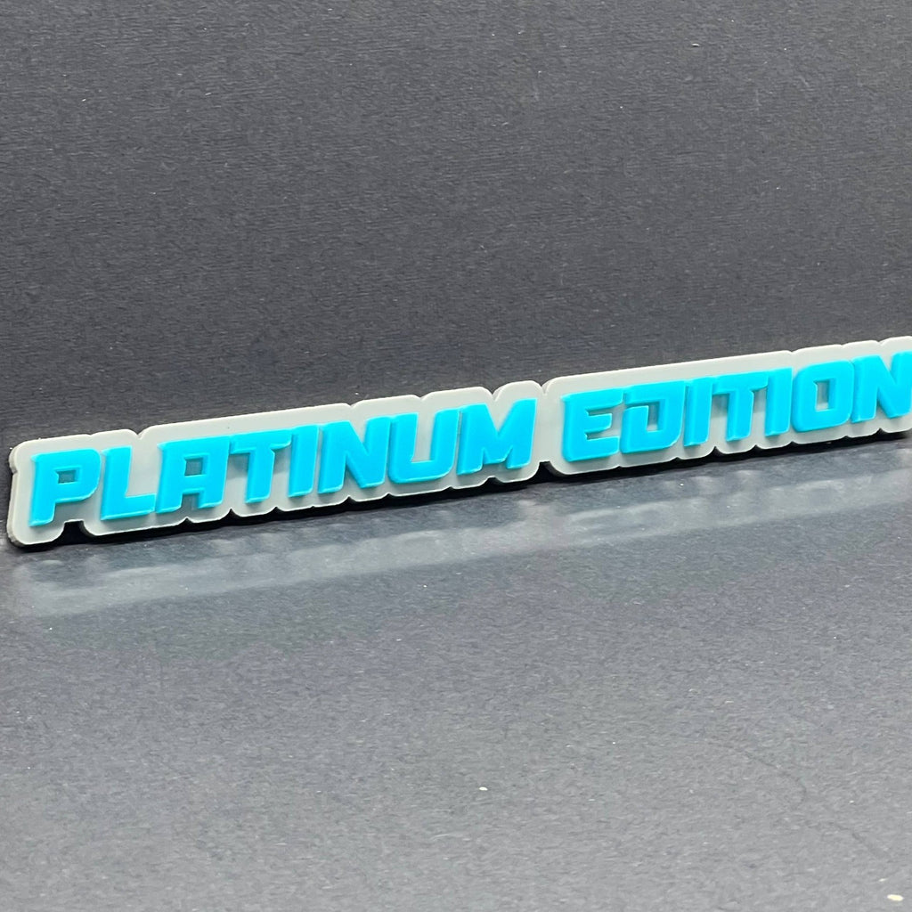 1PC PLATINUM Edition Emblem – Durable 3D Acrylic Fender & Trunk Badge