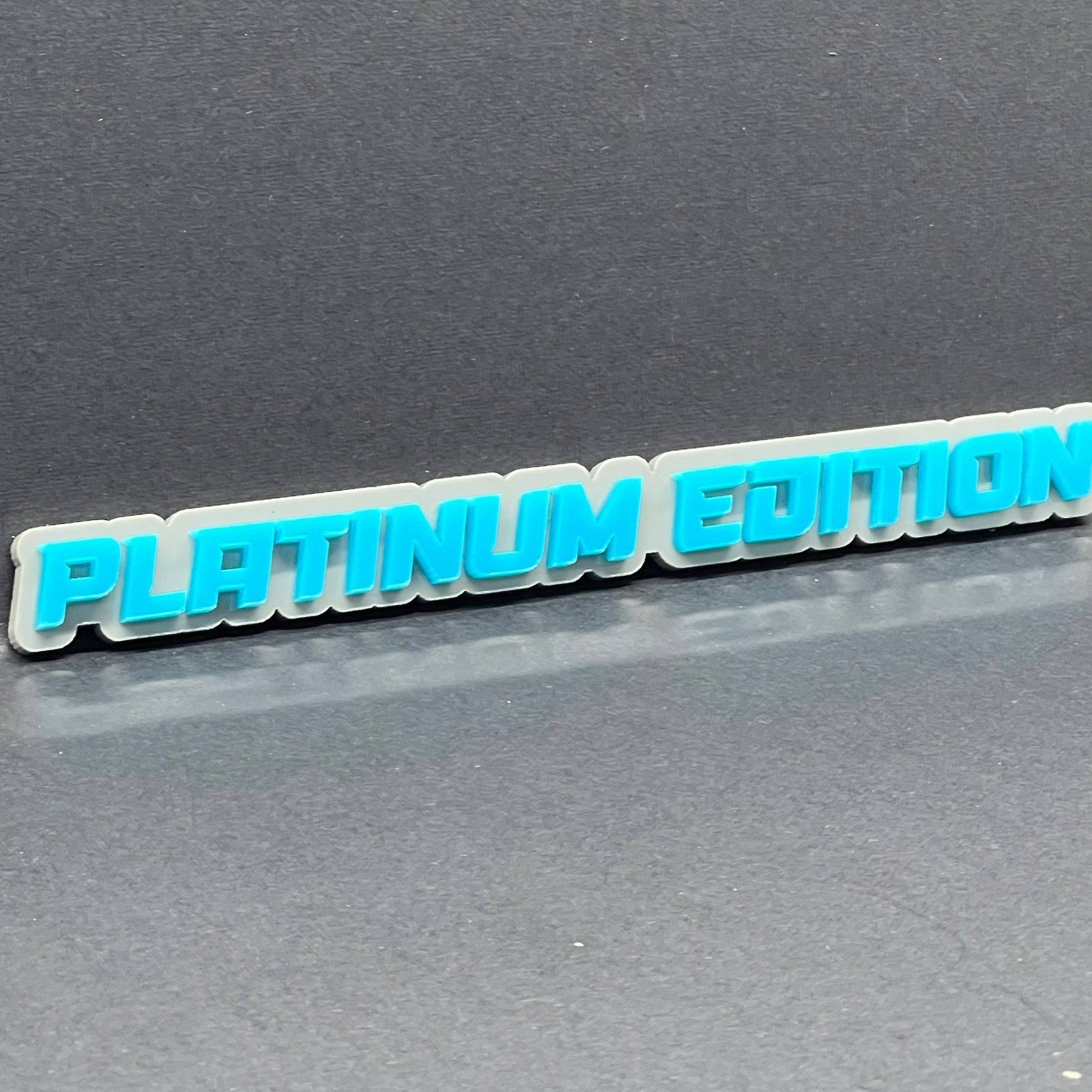 1PC PLATINUM Edition Emblem – Durable 3D Acrylic Fender & Trunk Badge