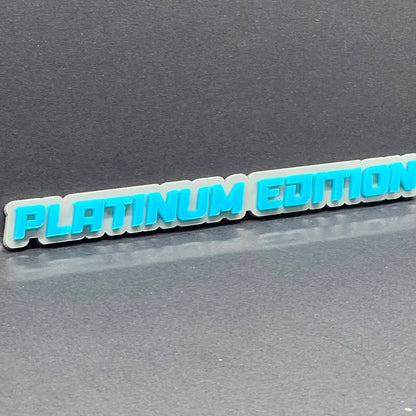 1PC PLATINUM Edition Emblem – Durable 3D Acrylic Fender & Trunk Badge