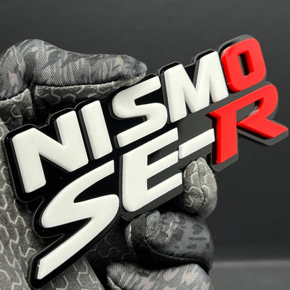 1pcs NISMO SE-R Multicolor 3D Car Emblem – Durable Acrylic Fender & Trunk Decal