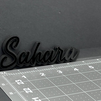 1PC SAHARA Emblem – 3D Acrylic Multicolor Fender or Tailgate Car Badge Decal