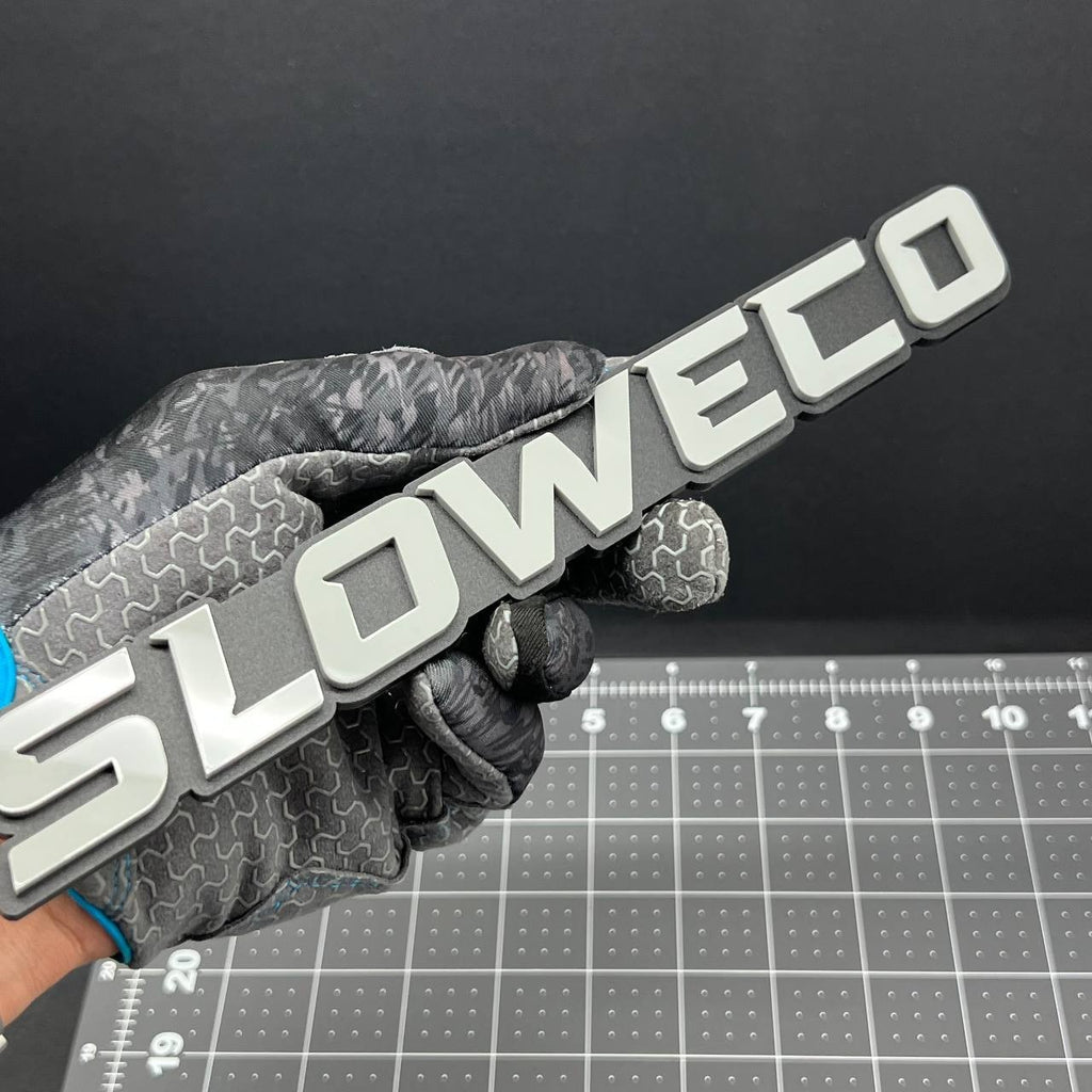 1PC SLOWECO Emblem – 3D Acrylic Tailgate Badge Decal for Car, Truck, SUV