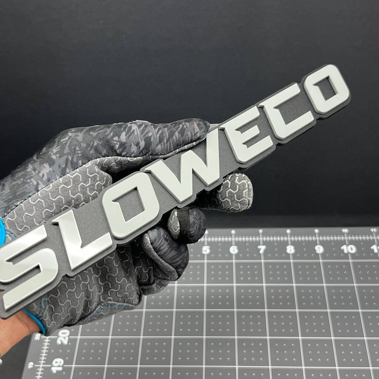 1PC SLOWECO Emblem – 3D Acrylic Tailgate Badge Decal for Car, Truck, SUV