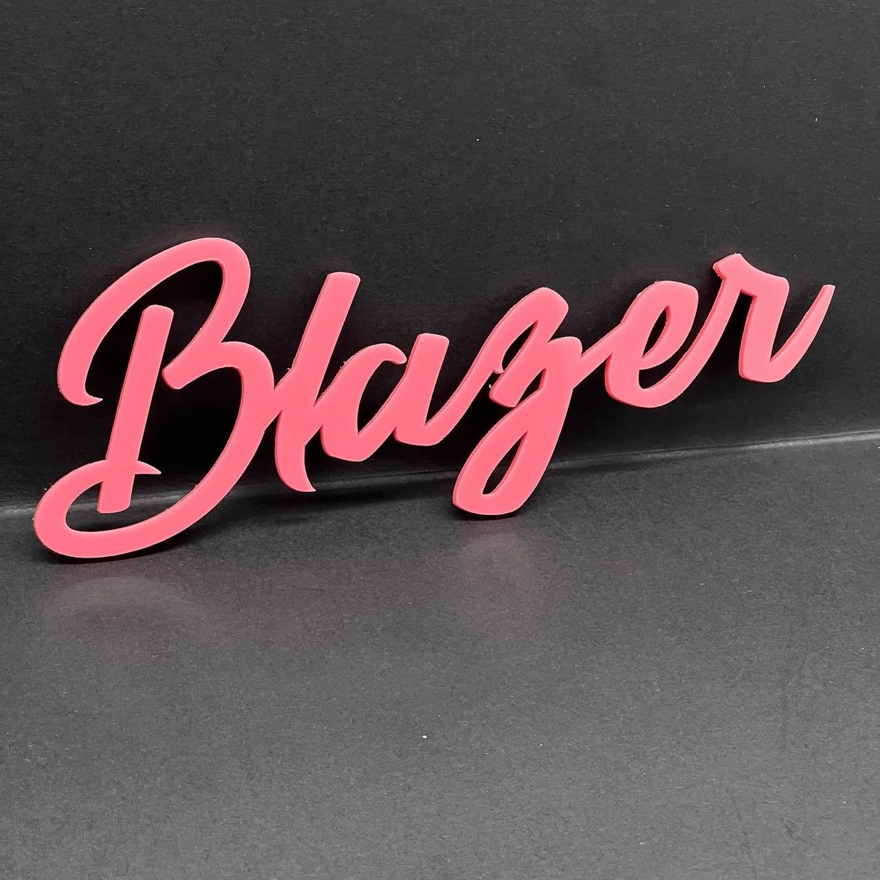 Blazer Emblem Badge – Custom Acrylic Multicolor Car Fender Tailgate Decal (1PC)