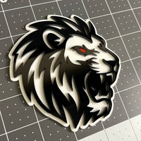 1PCS LION 3D Emblem Custom Badge Sticker for Car SUV TRUCK