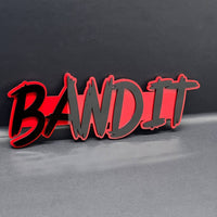 1pcs BANDIT 3D Emblem – Custom Fender or Tailgate Badge for Car, SUV, or Truck