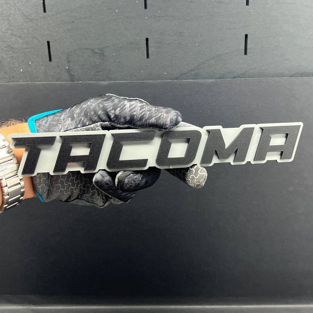 1PC Tacoma Emblem – 3D Custom Acrylic Car Tailgate Fender Badge Decal