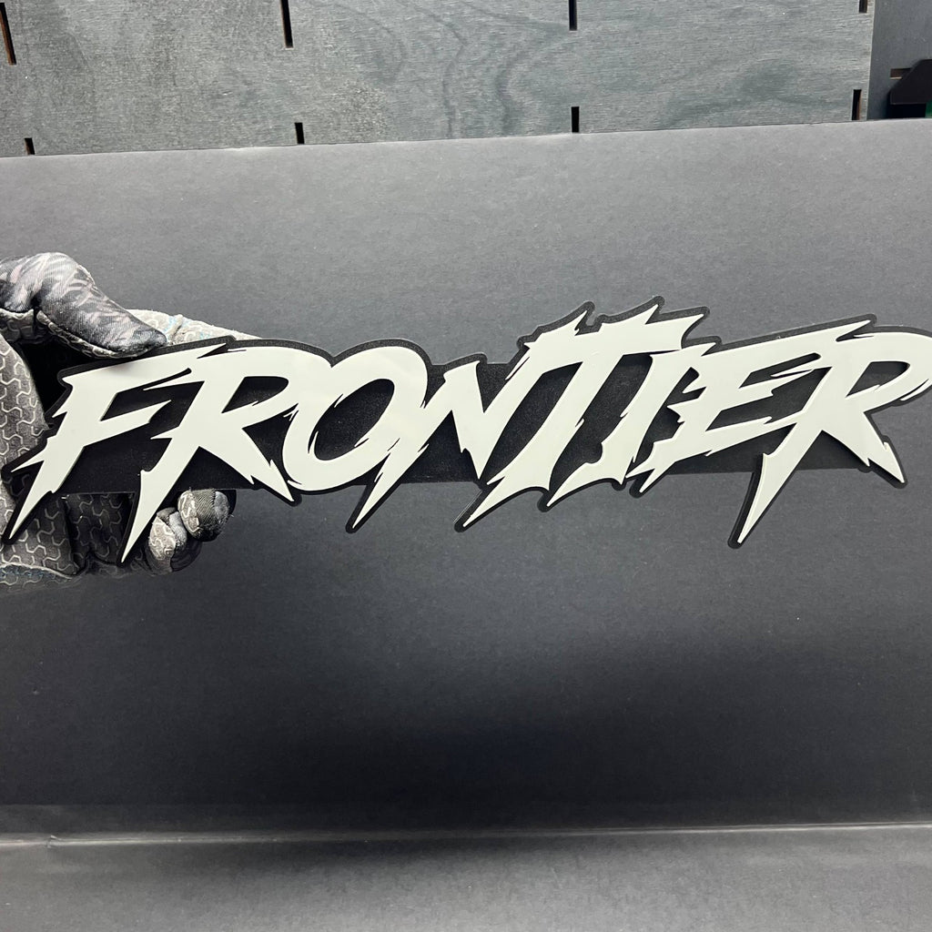 1pc FRONTIER 3D Emblem – Custom Multicolor Acrylic Badge for Car, Truck & SUV
