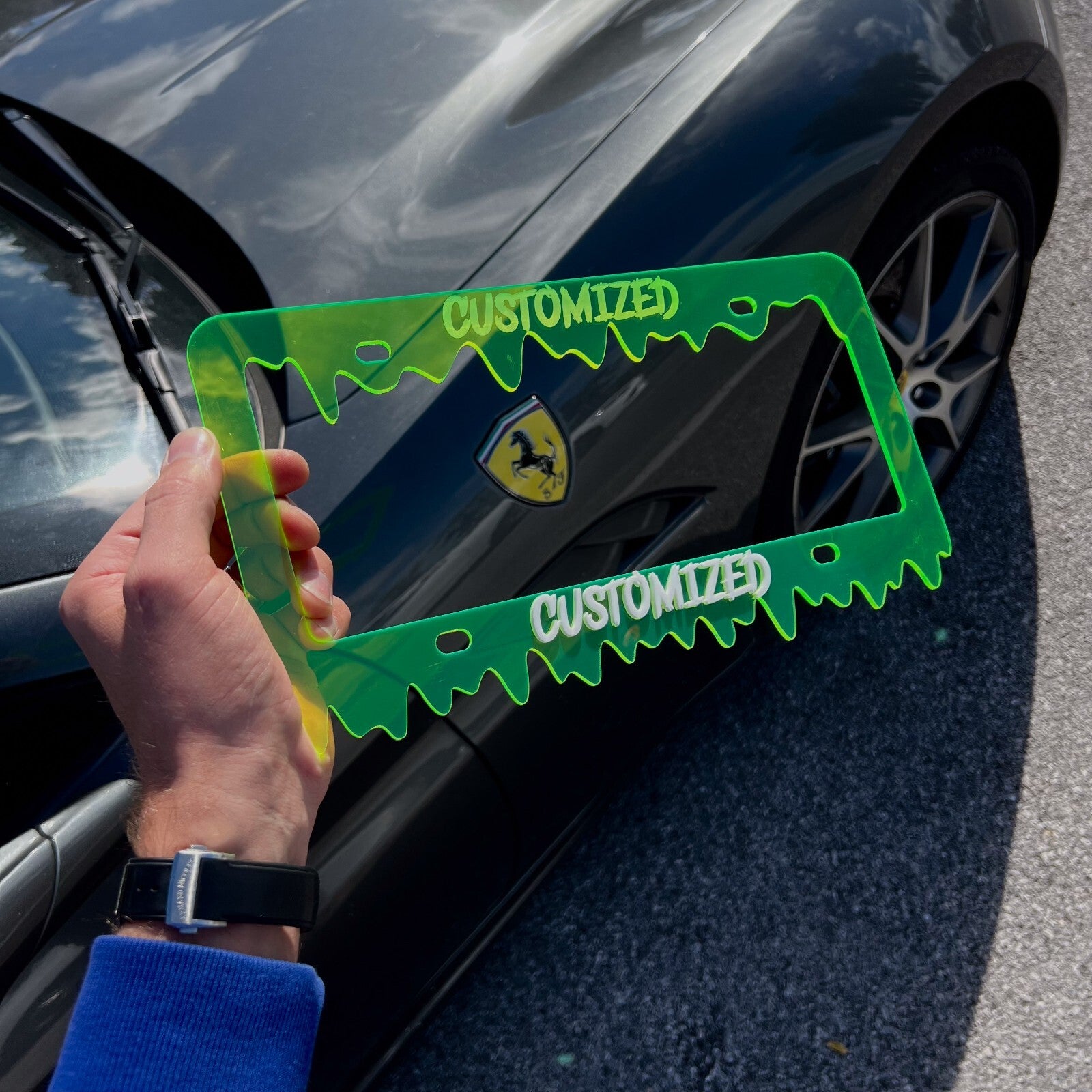 CUSTOM License Plate Frame MULTI COLOR