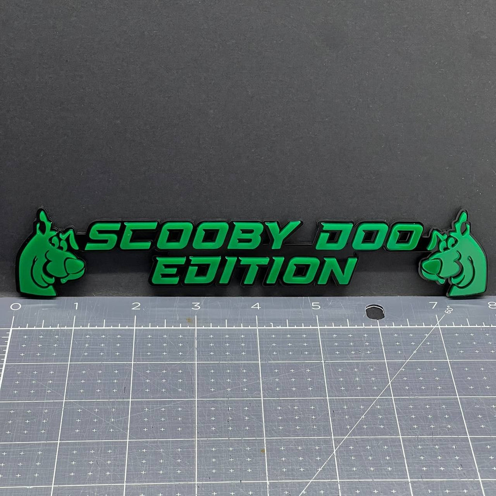 1x Scooby Doo Edition Emblem – 3D Multicolor Acrylic Car Badge Decal Sticker