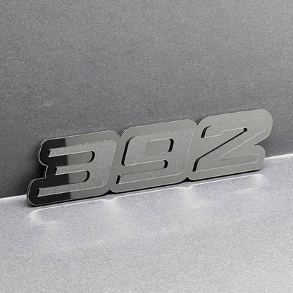 2x Mate Black 392 Hemi Emblems 392 Side Fender Badge 3D for 392 Emblem